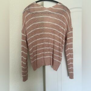 NWOT Love Tree Womens Knit Sweater V-Neck Twisted Knot Back Long Sleeve